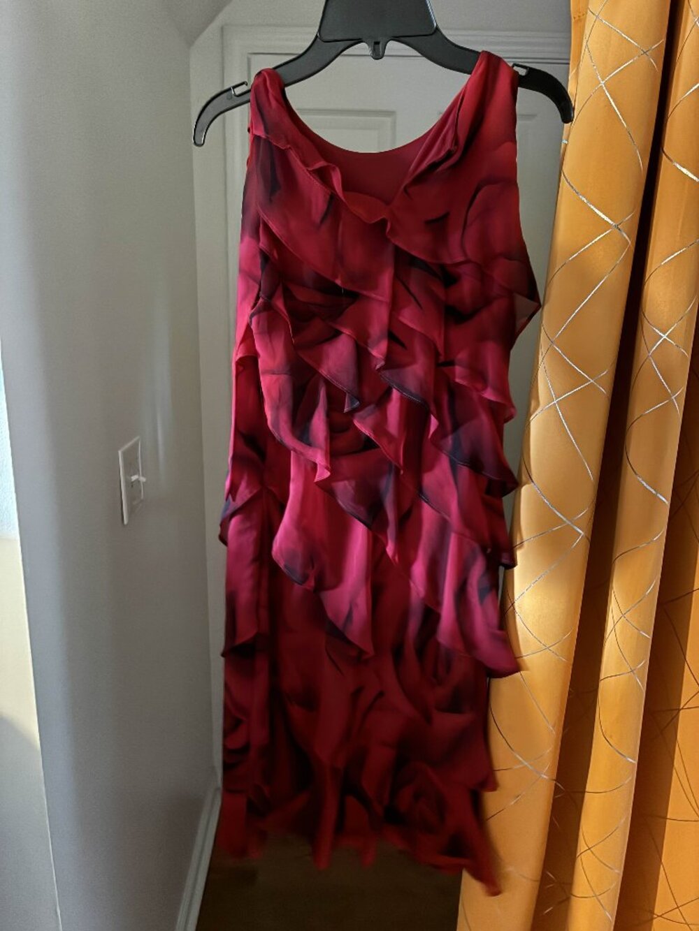 Red Rose Cocktail Dress - XS